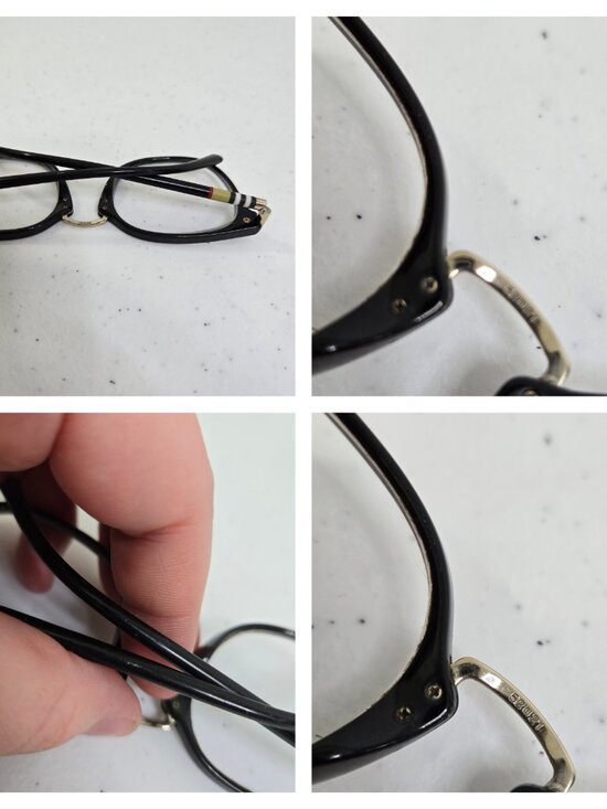 Burberry BE2269 Eyeglasses Glasses Nova Check Plaid Black 3001 52 21 140 Italy main image 4